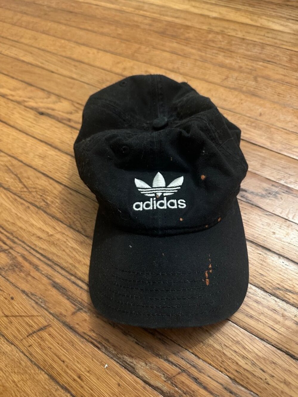 Adidas Originals Black Trefoil Adjustable Baseball Cap Hat